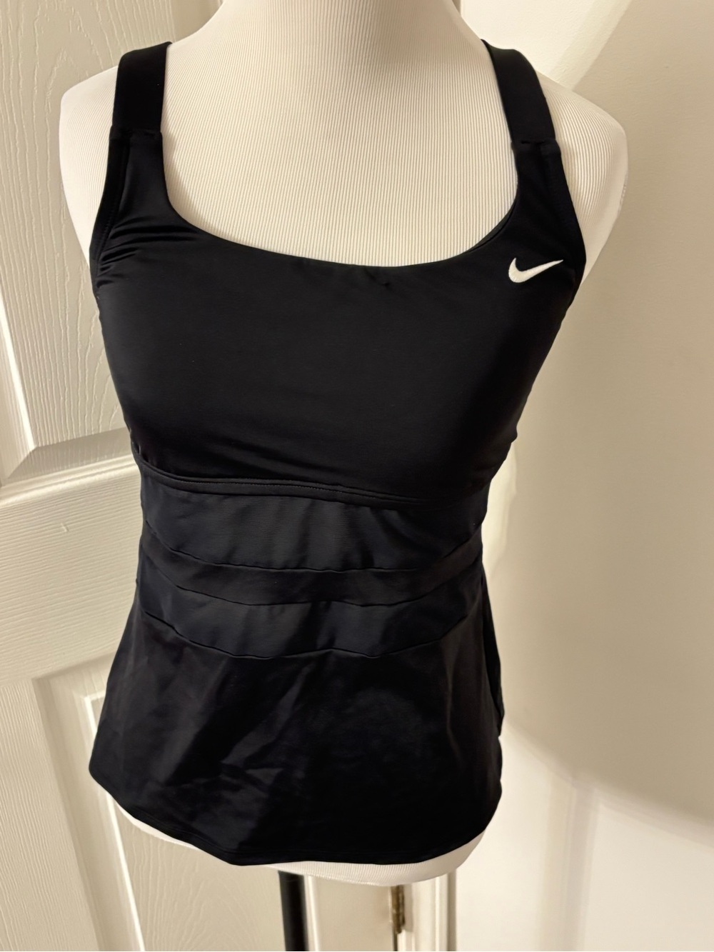 Nike Black Tank Top with White Swoosh